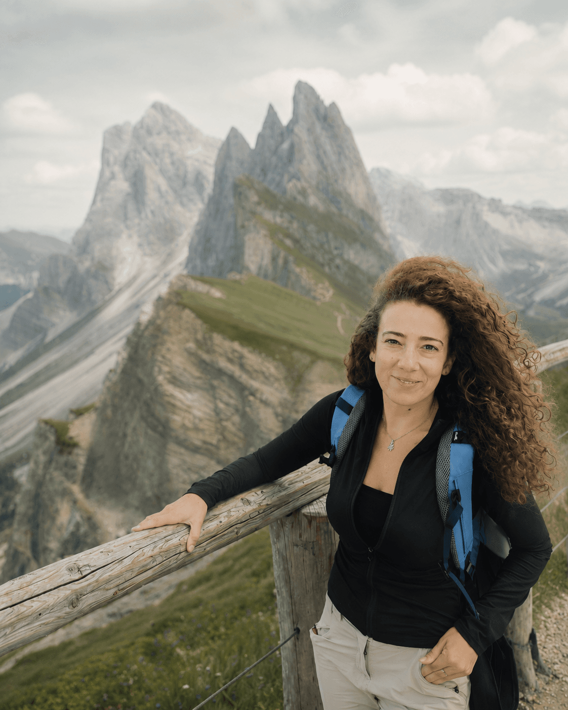 Jelena in a mountain landscape
